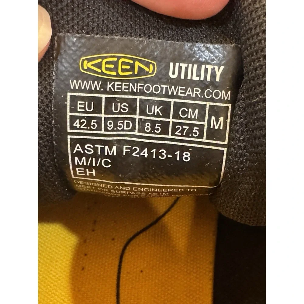 KEEN Utility Men's Asheville Low Alloy Toe ESD Work Shoe Size‎ 9.5 D